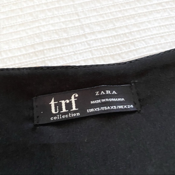 ZARA TRF LEOPARD BUTTON FRONT 3/4 SLEEVE V-NECK MAXI DRESS - XS - Picture 6 of 9